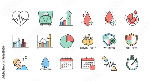 Medical Health Icons and Symbols.