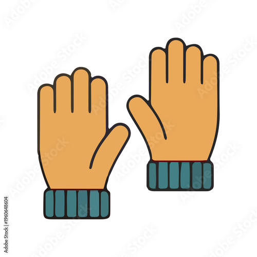 Winter Gloves Icon