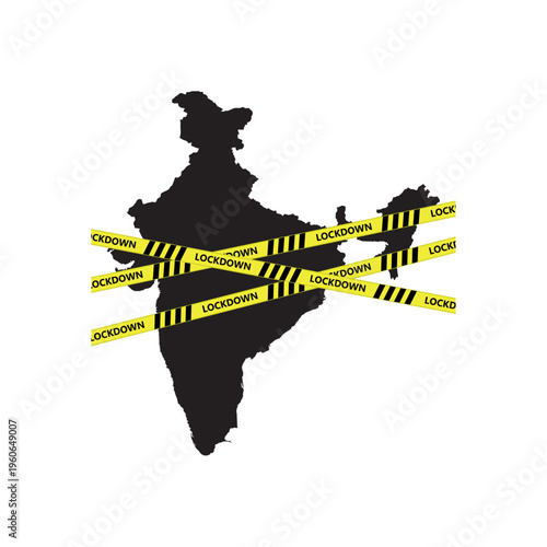 Complete Lockdown in India. People stay at home for 21 days to protect themselves and society. India lock down