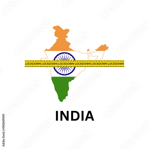 Complete Lockdown in India. People stay at home for 21 days to protect themselves and society. India lock down