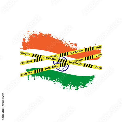 Complete Lockdown in India. People stay at home for 21 days to protect themselves and society. India lock down