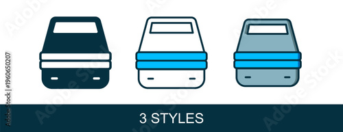 Filled outline Lunch box icon isolated on white background. Vector