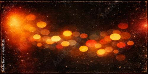 Abstract vibrant, glowing orbs of light dance across a dark canvas, creating a mesmerizing display of illumination and depth. evokes a sense of wonder and intrigue.