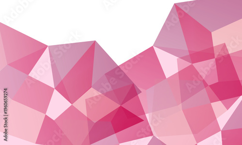 透ける多角形が重なるワインレッド背景