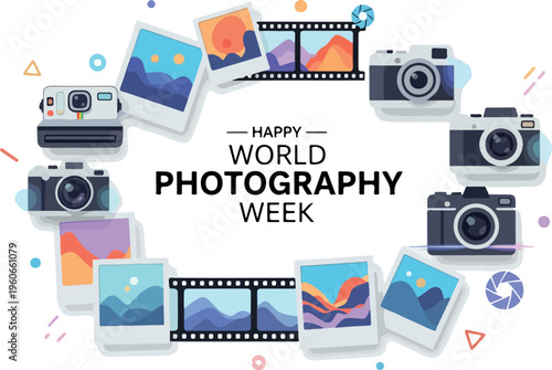 Celebrate World Photography Week with Vintage Cameras, Film Strips, and Vibrant Landscape Photos