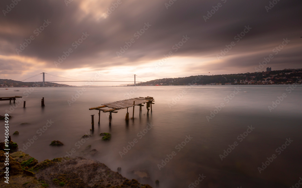 Fototapeta premium 15 July Martyrs Bridge / Bosphorus Bridge and its view.