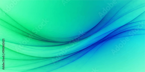 Dynamic blue waves with futuristic lines create a flowing digital illustration and a wavy motion texture for this abstract vector wallpaper backdrop