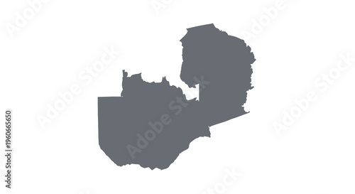 A dark silhouette outlines the geographical shape of the country of malawi africa high quality professional