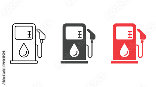gas pump vector illustration