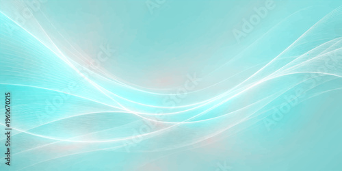 A smooth abstract blue wave background features flowing curves and gradient lines in a soft motion design, creating a vector art illustration perfect for a modern water energy wallpaper