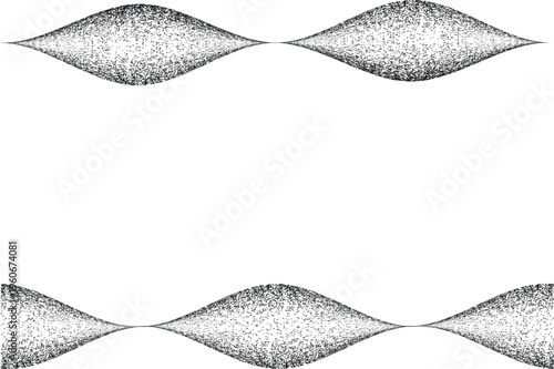 Noised gradient spiral line .Graffiti art design . Noise dispersion wavy logo . Spray effect .Grunge texture . Distressed element .vector