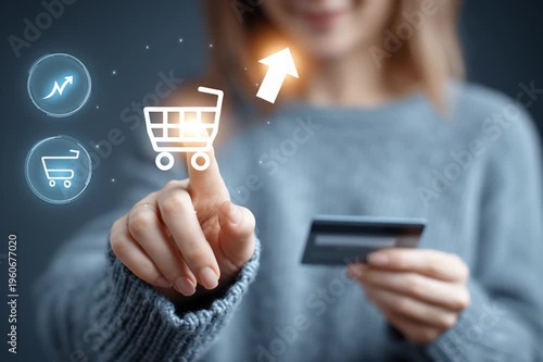 hand holding smartphone with social network