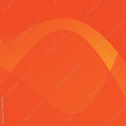 Abstract orange wave background, vibrant flowing curves vector, dynamic warm gradient backdrop for corporate branding