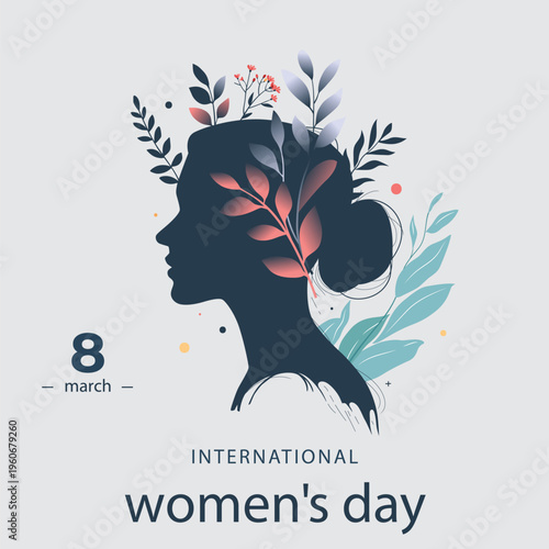 Happy womens day vector background design template