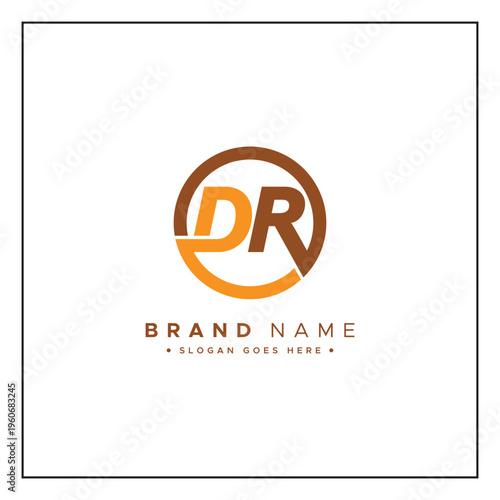 Initial DR Vector Logo - Elegant Monogram Template for letter D and R for your Business
