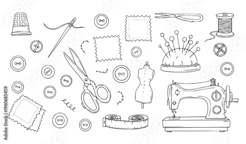 set of sewing accessories