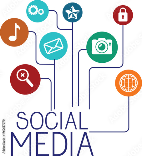 Social media and reaction icon set with emojis,likes,hearts and symbols collection with communication camera and global network elements Perfect for digital marketing, communication.