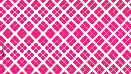 Seamless Pink Geometric Diamond Pattern for Textile and Wallpaper Design