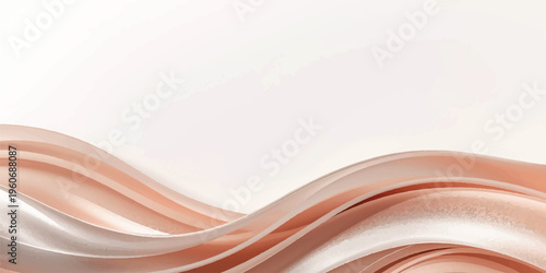 An abstract wavy background design features blue and pink light curves with a silk motion texture to create a flowing vector illustration backdrop