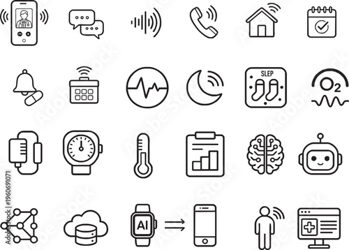 Telemedicine Mobile App Icon ...