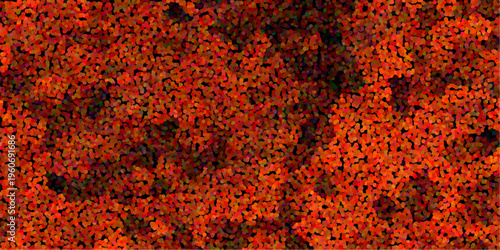Foto Vibrant abstract background with a dense pointillist texture in warm tones of or