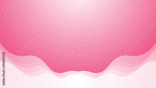 Pink Gradient Liquid Wave Abstract Background. Happy Valentine's Day banners