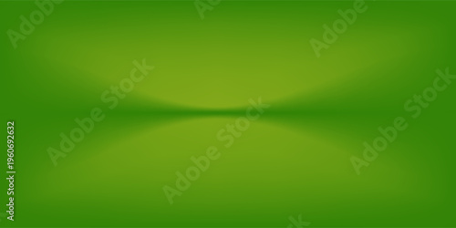 Abstract Green Gradient Background with Smooth Wave Shapes. Suit for banner, web, brochure, pamflet, poster and presentation