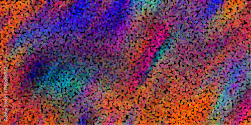 Dotted Abstract Background with a Vibrant Rainbow Gradient of Orange Blue Purple and Green Hues texture