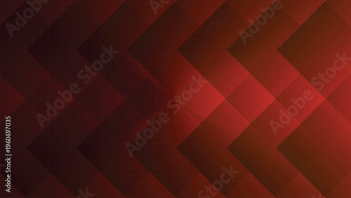 Abstract dark red geometric background with overlapping diamond shapes creates sophisticated depth and modern artistic pattern ideal for professional digital presentations and web graphics