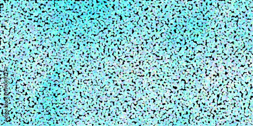 Vibrant cyan and light blue speckled abstract background with a subtle grainy texture and dark accents for dynamic digital art and graphic design