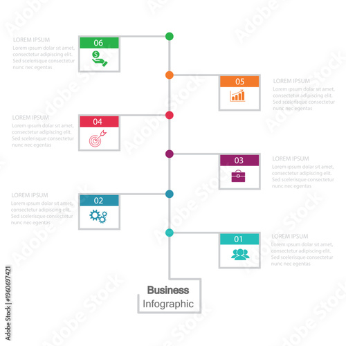 A blurry flowchart diagram with various colored boxes and text