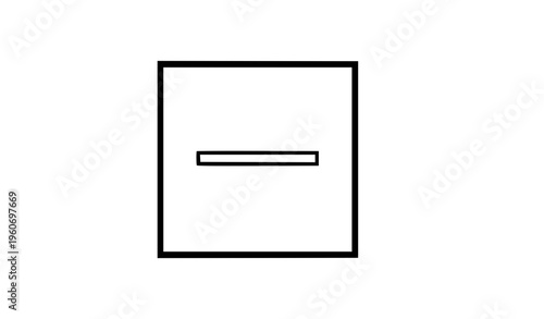 A simple vector graphic of a rectangle with a line inside