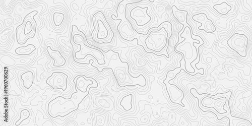 Modern Topographic Contour Line Texture with Natural Landscape Elevation and Mountain Relief Background Design