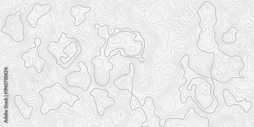 Abstract Terrain Contour Line Background Featuring Topographic Elevation Map and Mountain Surface Details