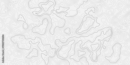 Geographic Elevation Contour Pattern with Flowing Lines Showing Natural Mountain Relief and Terrain Mapping