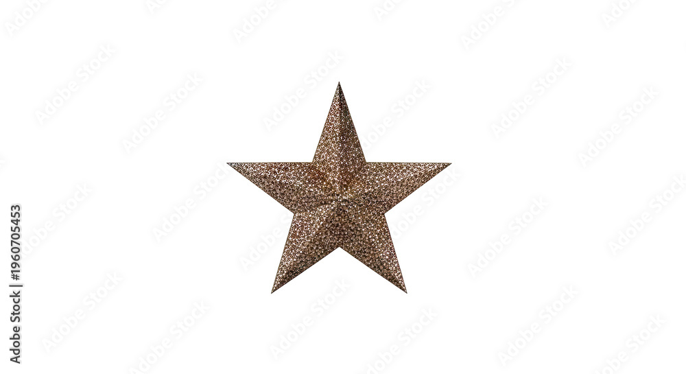 Obraz premium Gold Glitter Star Ornament