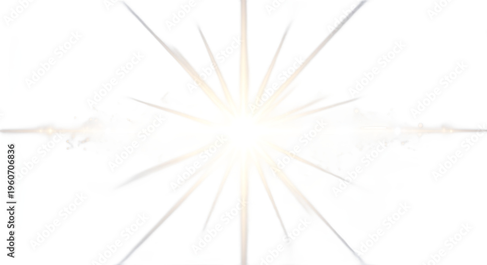 Obraz premium Bright radiating burst of light creating a powerful and energetic explosion effect, symbolizing a new beginning or sudden inspiration