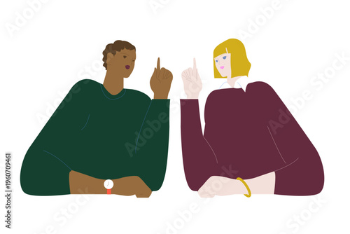Concept of self-comparison and individuality. Symbolic illustration showing the contrast between comparing oneself to others and embracing personal uniqueness. Represents identity, self-worth, persona