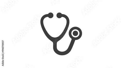 Iconic medical stethoscope representing healthcare and diagnostic tools used by professionals in the medical field