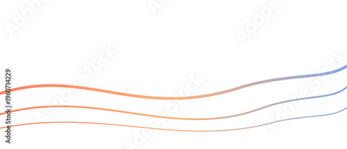 Abstract gradient wavy lines white design