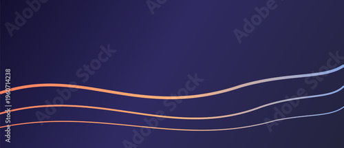 Abstract gradient wavy lines dark design