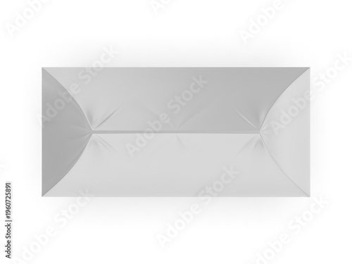 High-quality 3D render of a blank white promotional canopy tent with fabric panels and metal frame, isolated on a clean background. Ideal for branding mockups, advertising presentations, outdoor event