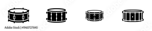 Rhythmic Resonance: A Silhouette of a Snare Drum