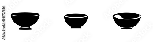 Timeless Vessel of Purity: A Classic Black and White Bowl