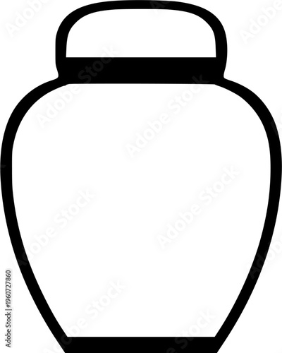 Elegant Earthenware Sugar Bowl, Ceramic, Side Profile