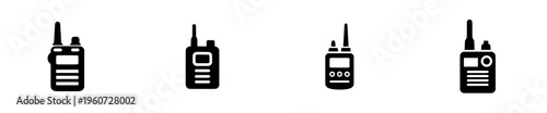 Echoes of Communication: An Industrial Walkie Talkie's Side Profile