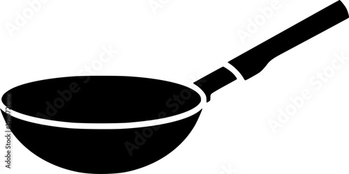 Traditional Deep Curved Wok - Side Profile