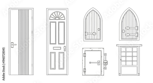 Collection of various door designs and styles.