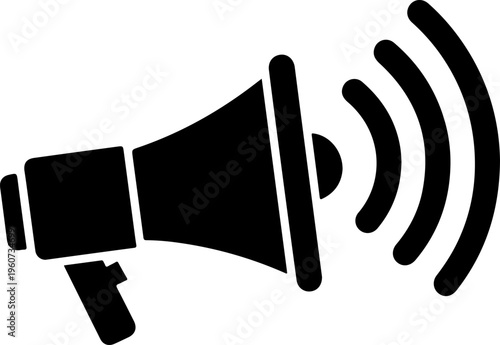 A loudspeaker emits sound waves from its cone.