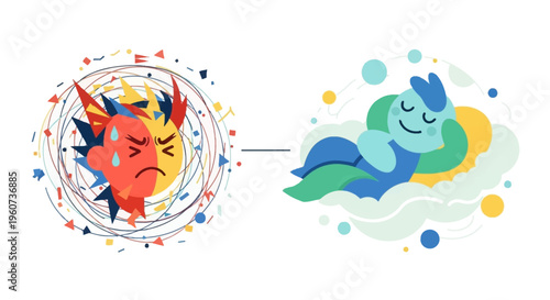 From Stress to Serenity Visualizing the Transformation of Emotions and Mental States